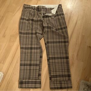 NWT Free People plaid pants